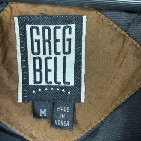 Vintage Greg Bell Bronze  Parachute Coat Lamb Fur Hood - Picture 4 of 8